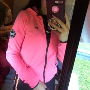 PINK VS zip up sweater!
